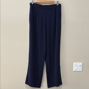 St. John Collection Elastic Waist Navy Women's Pants in size 10